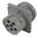 27116 - 6 circuit HD10 flange mounting socket. (1pc)